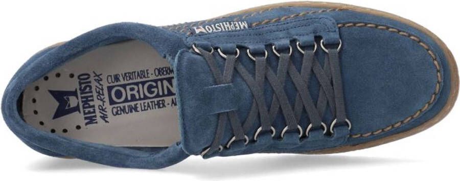 Mephisto Rainbow heren veterschoen blauw