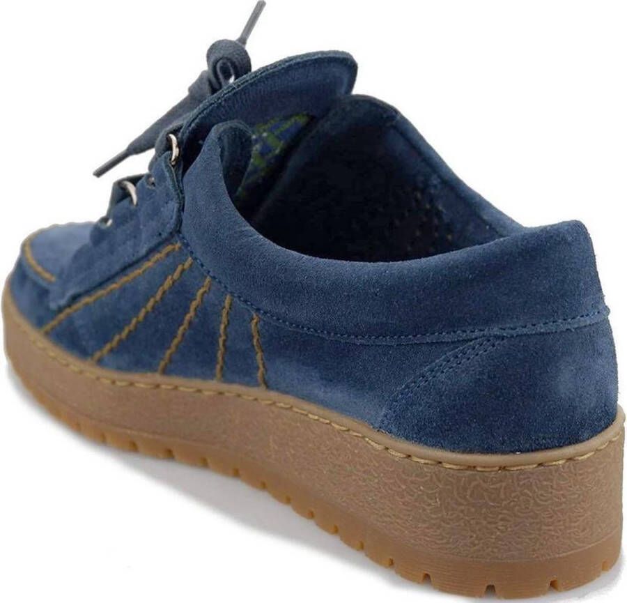 Mephisto Rainbow heren veterschoen blauw