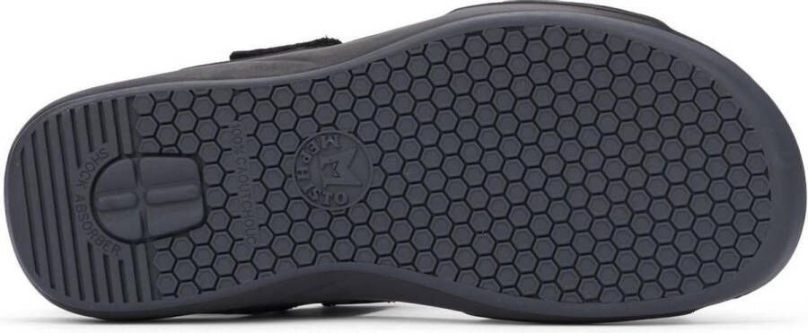 Mephisto Zwarte Leren Herensandaal Black Heren - Foto 3