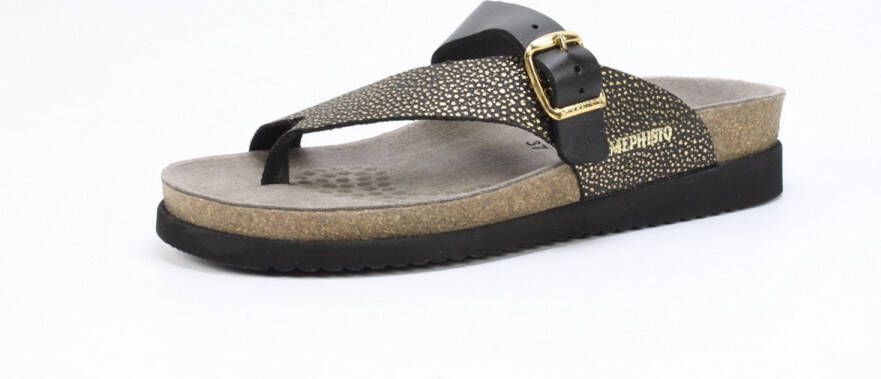 Mephisto Slipper Helen Mix Zwart Goud