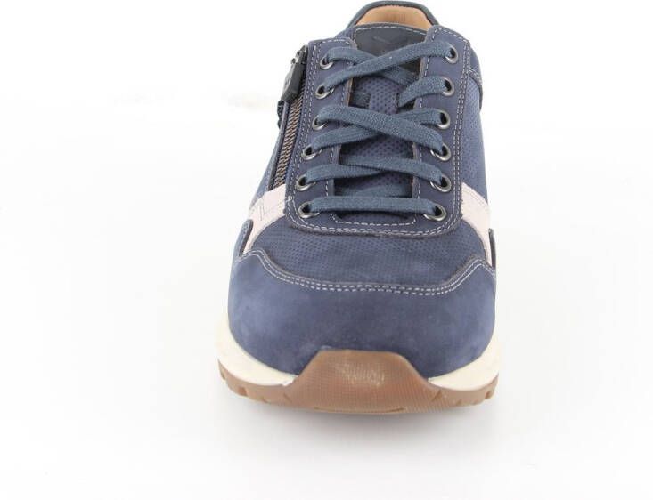 Mephisto Sneaker Bradley Navy Blauw Nubuck