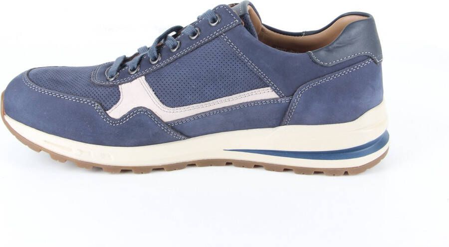 Mephisto Sneaker Bradley Navy Blauw Nubuck