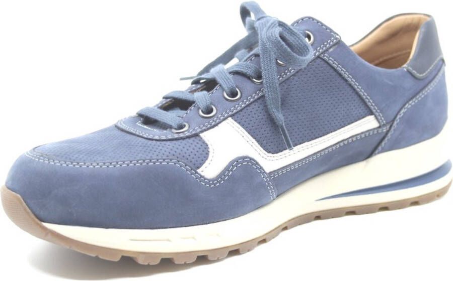 Mephisto Sneaker Bradley Navy Blauw Nubuck