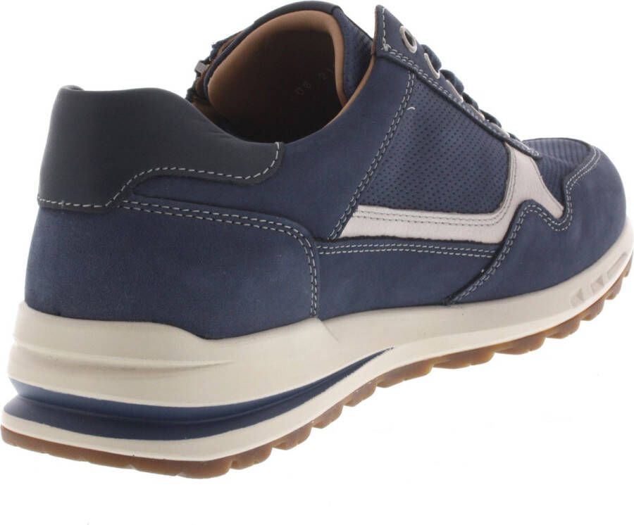 Mephisto Sneaker Bradley Navy Blauw Nubuck 9½