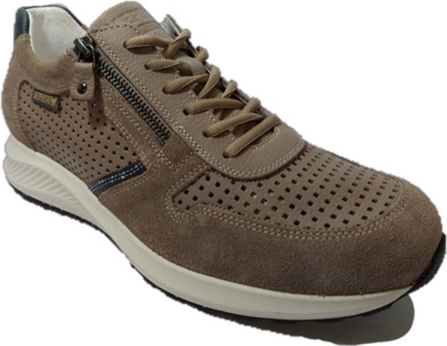 Mephisto Sneaker Dino Perf Warm Grey Grijs Taupe