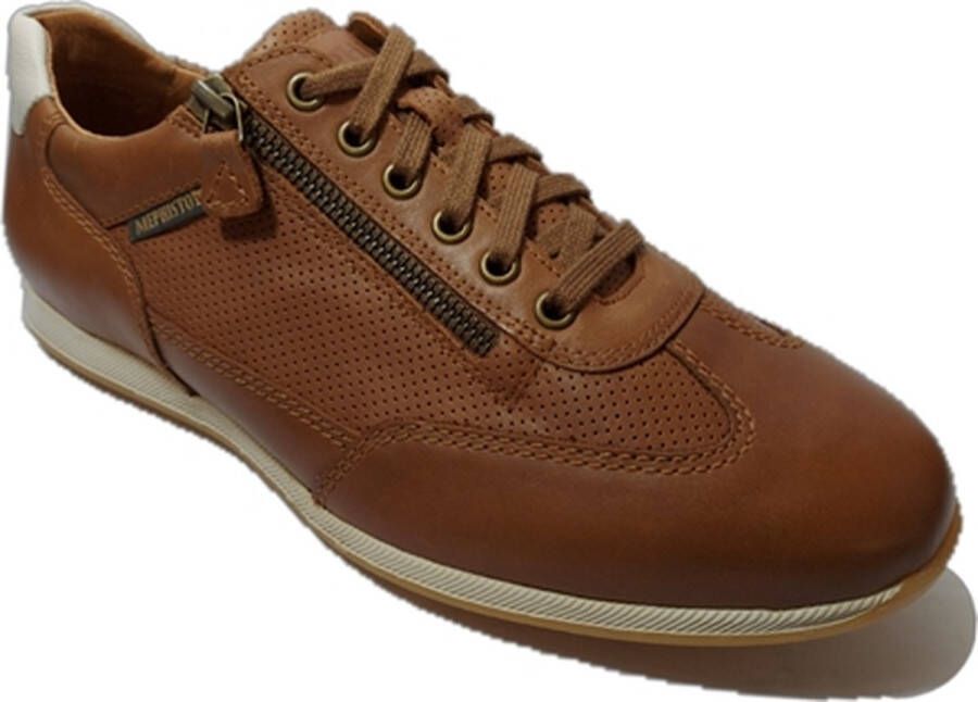 Mephisto Sneaker Sportief Leon Hazelnut Cognac