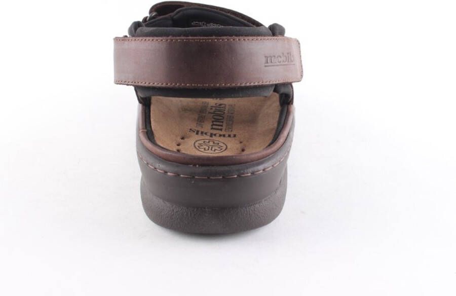Mephisto Nathan Heren Sandaal Donkerbruin Leer