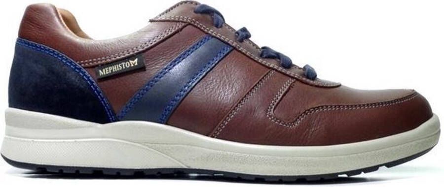 Mephisto VITO lederen herensneaker kastanjebruin