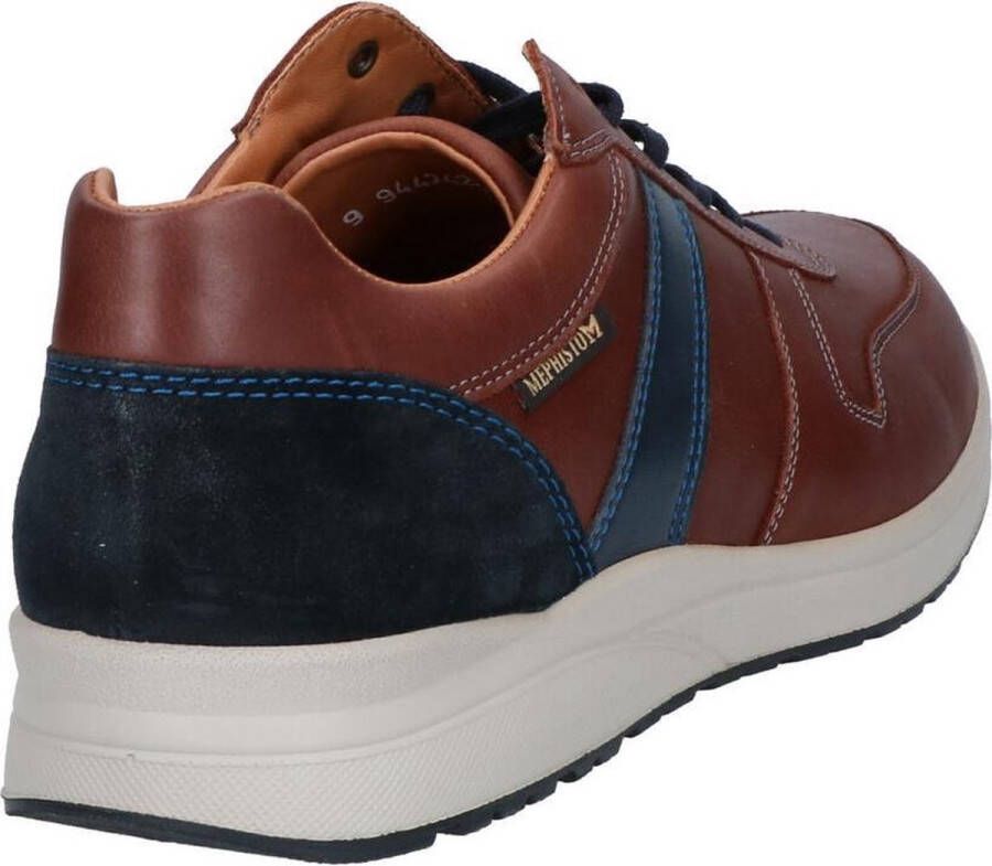 Mephisto VITO lederen herensneaker kastanjebruin