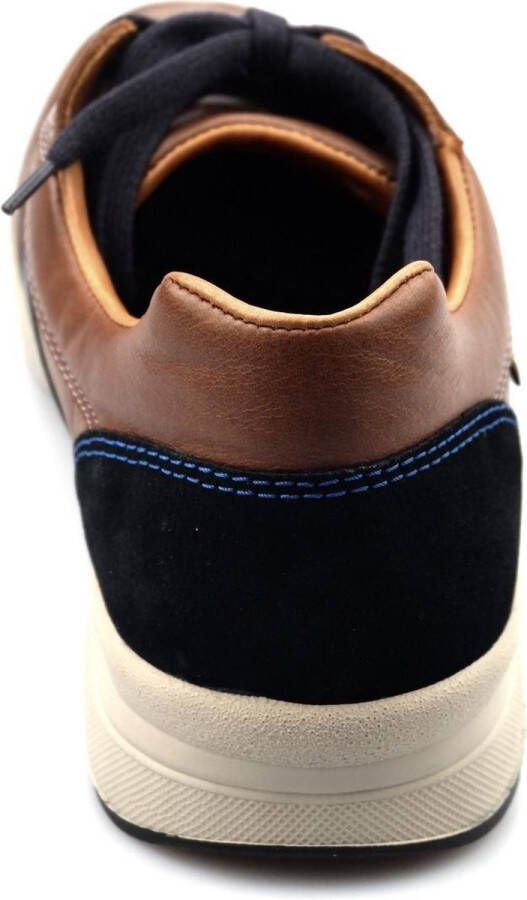 Mephisto VITO lederen herensneaker kastanjebruin