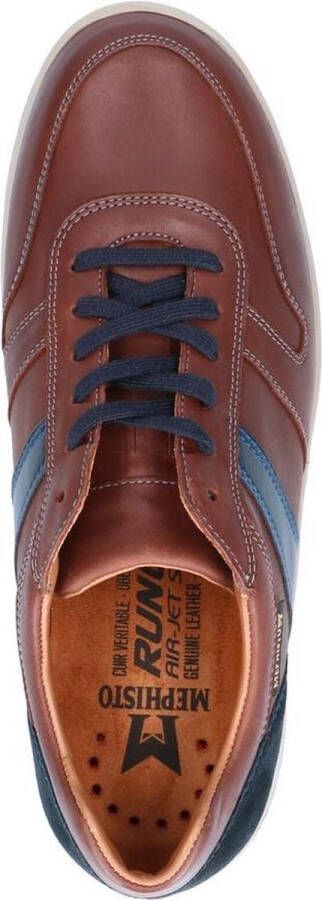 Mephisto VITO lederen herensneaker kastanjebruin