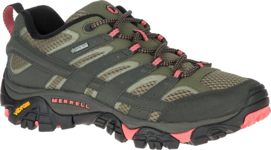 Merrell Wandelschoenen Vrouwen donker grijs donker groen roze