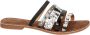 Mexx Gander dames slipper Zwart multi - Thumbnail 3
