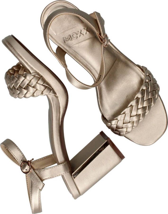 Mexx Heeled Sandalen Lewy Dames Goud