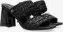 Mexx Zwarte Leren Muiltjes Lilah Black Dames - Thumbnail 15