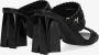 Mexx Zwarte Leren Muiltjes Lilah Black Dames - Thumbnail 8