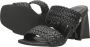 Mexx Zwarte Leren Muiltjes Lilah Black Dames - Thumbnail 9