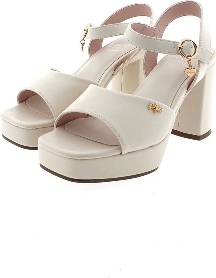 Mexx Heeled Sandalen Lou Dames Cream