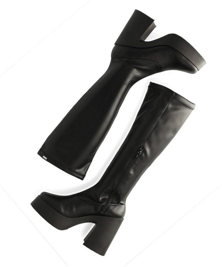 Mexx High Heel Boot Kora Zwart Dames Boots Ritssluiting Laarzen dames