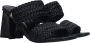 Mexx Zwarte Leren Muiltjes Lilah Black Dames - Thumbnail 12