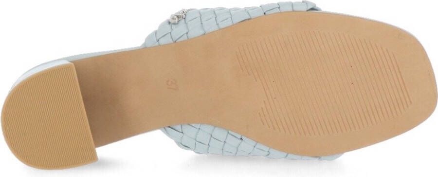 Mexx Blauwe Leren Muiltjes Jalara Blue Dames - Foto 10