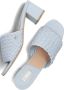Mexx Blauwe Leren Muiltjes Jalara Blue Dames - Thumbnail 7