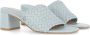 Mexx Blauwe Leren Muiltjes Jalara Blue Dames - Thumbnail 9