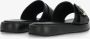 Mexx Zwarte Leren Look Slipper LIV Black Dames - Thumbnail 8
