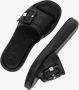 Mexx Zwarte Leren Look Slipper LIV Black Dames - Thumbnail 10