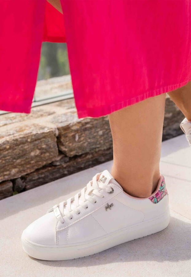 Mexx Sneaker Crista Dames Wit Roze