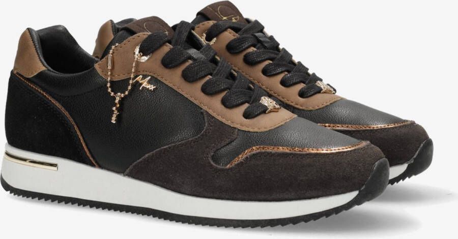 Mexx Sneaker Eke Zwart Bruin Dames Sneakers - Foto 5