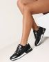 Mexx Fleur Lage sneakers Leren Sneaker Dames Zwart - Thumbnail 14