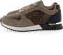 Mexx Fleur suède sneakers met panterprint taupe - Thumbnail 15