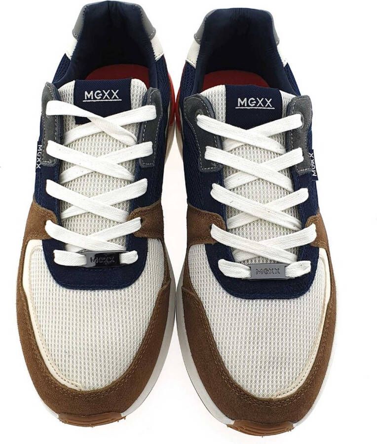 Mexx Sneaker Huxley Cognac Navy Mannen Sneakers - Foto 6