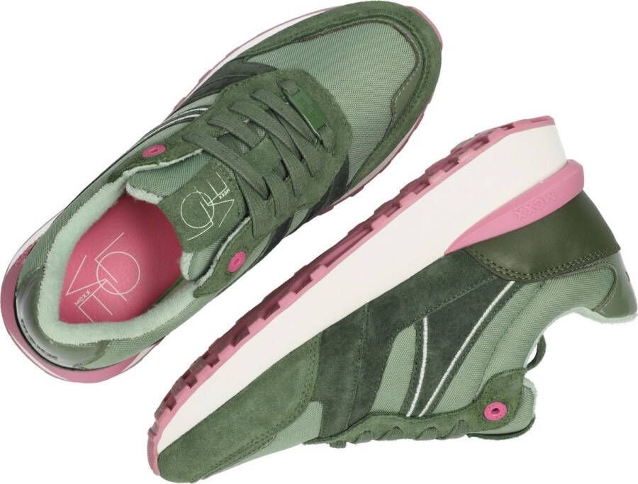 Mexx Sneaker Jazzy Dames Groen + Gratis Sokken - Foto 8