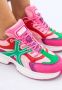 Mexx Lage sneakers Loyce Paars Leer Multicolor Dames - Thumbnail 6