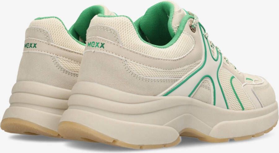 Mexx Sneaker Loyce Beige Groen - Foto 9