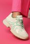 Mexx Sneaker Loyce Beige Groen - Thumbnail 10