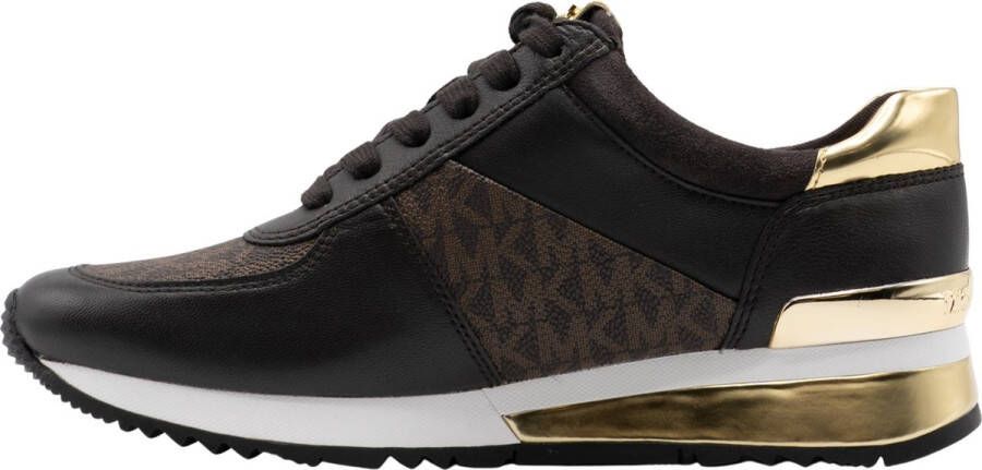 Michael Kors Allie Wrap Trainer leren sneakers bruin - Foto 8