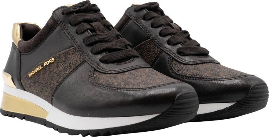 Michael Kors Allie Wrap Trainer leren sneakers bruin - Foto 9