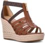 Michael Kors Bradley Wedge Dames Sandalen met Hak Brown Luggage - Thumbnail 3