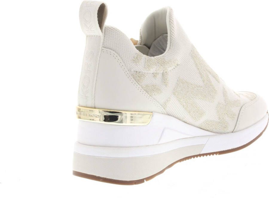 Michael Kors Dames Instappers & Ballerina's Willis Wedge Trainer Gold Goud