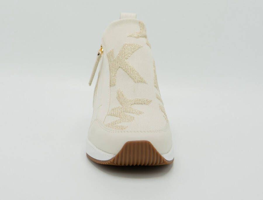 Michael Kors Dames Instappers & Ballerina's Willis Wedge Trainer Gold Goud