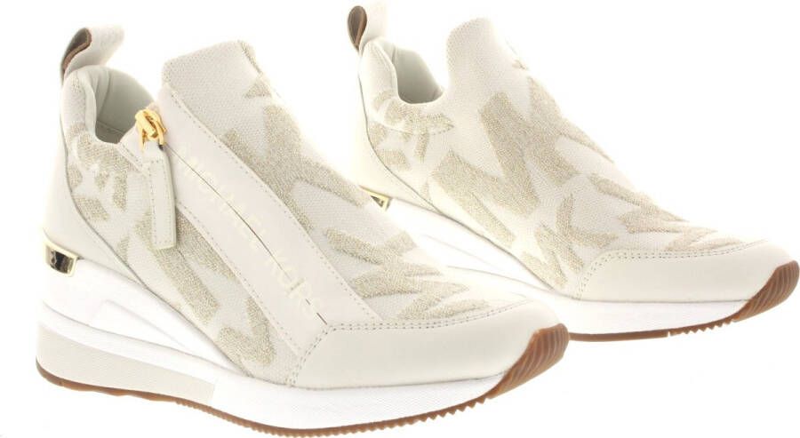 Michael Kors Dames Instappers & Ballerina's Willis Wedge Trainer Gold Goud