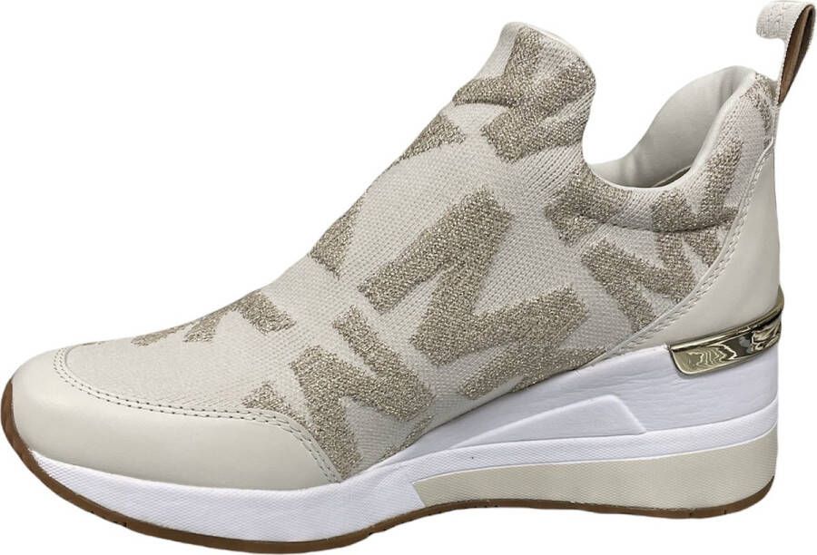 Michael Kors Dames Instappers & Ballerina's Willis Wedge Trainer Gold Goud