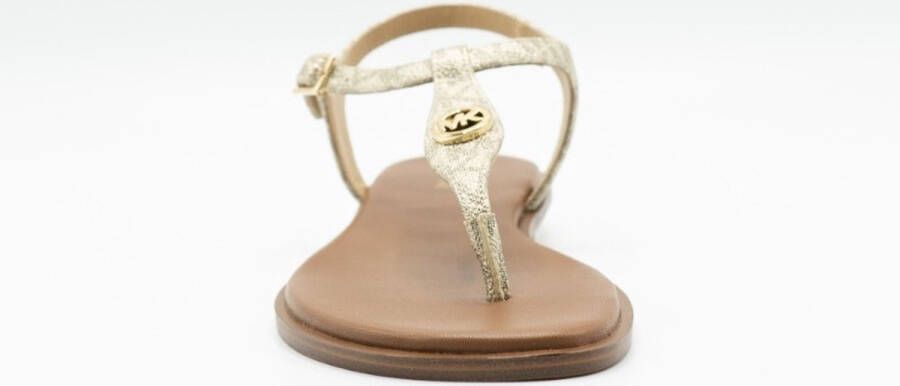 Michael Kors Dames Sandalen Mallory Thong Pale Gold Goud