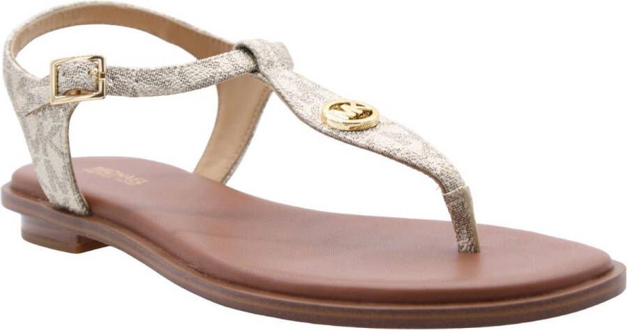 Michael Kors Dames Sandalen Mallory Thong Pale Gold Goud