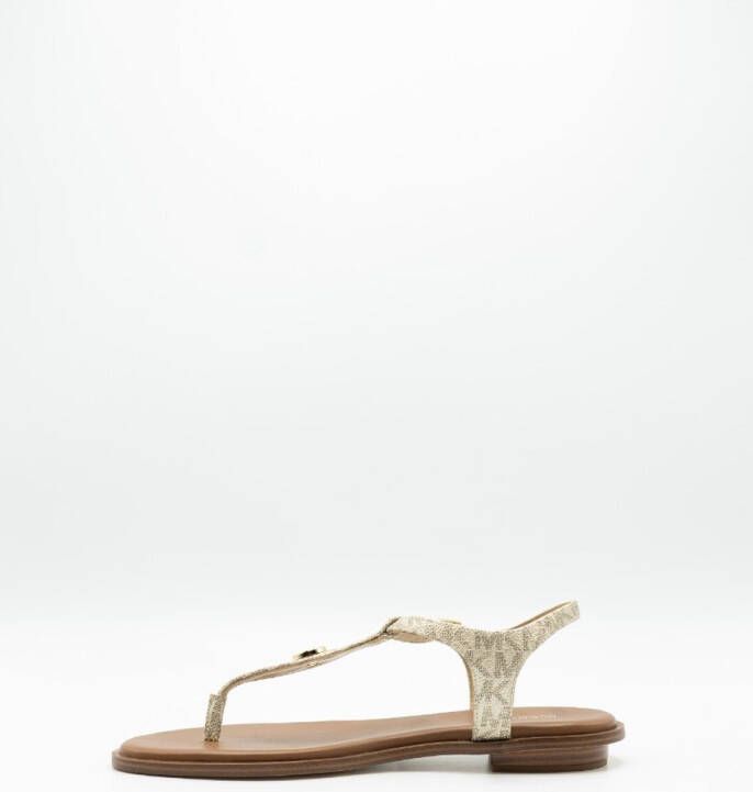 Michael Kors Dames Sandalen Mallory Thong Pale Gold Goud