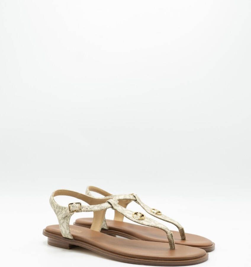 Michael Kors Dames Sandalen Mallory Thong Pale Gold Goud