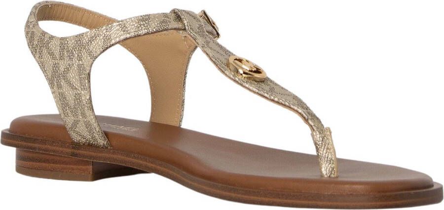 Michael Kors Dames Sandalen Mallory Thong Pale Gold Goud